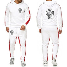 Load image into Gallery viewer, 2022 New Footballer Portugal Print Men&#39;s Solid Hoodie Suits Trend
