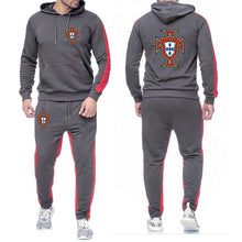 Load image into Gallery viewer, 2022 New Footballer Portugal Print Men&#39;s Solid Hoodie Suits Trend
