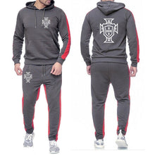 Load image into Gallery viewer, 2022 New Footballer Portugal Print Men&#39;s Solid Hoodie Suits Trend
