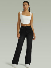 Load image into Gallery viewer, Straight Leg Jeans for Women,High Waisted Wide Leg Loose Microelastic Boyfried Denim Pants
