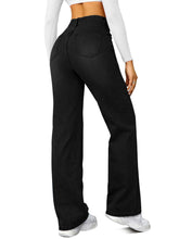 Load image into Gallery viewer, Straight Leg Jeans for Women,High Waisted Wide Leg Loose Microelastic Boyfried Denim Pants
