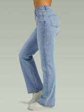 Load image into Gallery viewer, Straight Leg Jeans for Women,High Waisted Wide Leg Loose Microelastic Boyfried Denim Pants

