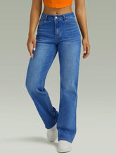 Load image into Gallery viewer, Straight Leg Jeans for Women,High Waisted Wide Leg Loose Microelastic Boyfried Denim Pants

