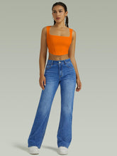 Load image into Gallery viewer, Straight Leg Jeans for Women,High Waisted Wide Leg Loose Microelastic Boyfried Denim Pants
