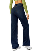 Load image into Gallery viewer, Straight Leg Jeans for Women,High Waisted Wide Leg Loose Microelastic Boyfried Denim Pants
