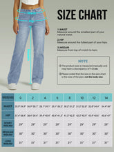 Load image into Gallery viewer, Straight Leg Jeans for Women,High Waisted Wide Leg Loose Microelastic Boyfried Denim Pants
