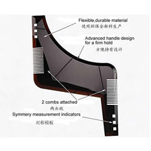 Load image into Gallery viewer, Beard Shaping Template Shower Salon Beard Shaving Shave Shaping Style
