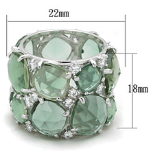 Load image into Gallery viewer, LOS764 - Rhodium 925 Sterling Silver Ring with Synthetic Synthetic
