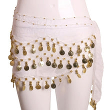 Load image into Gallery viewer, Lady Women Belly Dance Hip Scarf Accessories 3 Row Belt Skirt With
