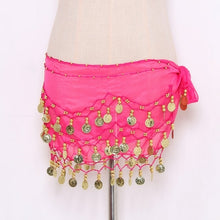 Load image into Gallery viewer, Lady Women Belly Dance Hip Scarf Accessories 3 Row Belt Skirt With
