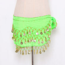 Load image into Gallery viewer, Lady Women Belly Dance Hip Scarf Accessories 3 Row Belt Skirt With
