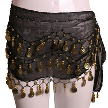 Load image into Gallery viewer, Lady Women Belly Dance Hip Scarf Accessories 3 Row Belt Skirt With
