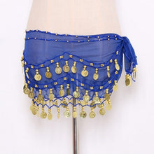Load image into Gallery viewer, Lady Women Belly Dance Hip Scarf Accessories 3 Row Belt Skirt With
