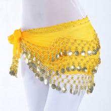 Load image into Gallery viewer, Lady Women Belly Dance Hip Scarf Accessories 3 Row Belt Skirt With
