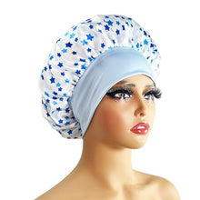 Load image into Gallery viewer, New Satin Bonnet Silk Night Sleeping Cap For Women Curly Braid Hair
