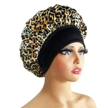 Load image into Gallery viewer, New Satin Bonnet Silk Night Sleeping Cap For Women Curly Braid Hair
