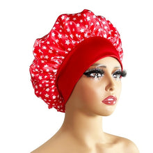 Load image into Gallery viewer, New Satin Bonnet Silk Night Sleeping Cap For Women Curly Braid Hair
