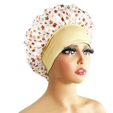 Load image into Gallery viewer, New Satin Bonnet Silk Night Sleeping Cap For Women Curly Braid Hair
