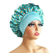 Load image into Gallery viewer, New Satin Bonnet Silk Night Sleeping Cap For Women Curly Braid Hair
