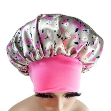 Load image into Gallery viewer, New Satin Bonnet Silk Night Sleeping Cap For Women Curly Braid Hair
