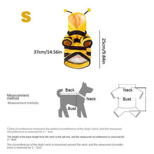 Load image into Gallery viewer, Cat Bee Costume soft Cat Holiday Cosplay Warm Clothes Pet Bee

