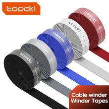Load image into Gallery viewer, Toocki Organizer Wire Winder Ties Earphone Mouse Cord Management USB
