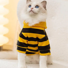 Load image into Gallery viewer, Cat Bee Costume soft Cat Holiday Cosplay Warm Clothes Pet Bee
