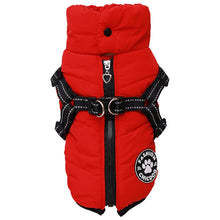 Load image into Gallery viewer, Winter Dog Jacket Dog Jumper Outfit with Chest Strap Warm Dog Clothes
