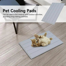 Load image into Gallery viewer, 1pc Puppy Grey Ice Silk Cooling Pad Summer Cool Breathable Cooling
