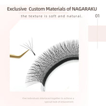 Load image into Gallery viewer, NAGARAKU 5D W Shape Big Bundle Eyelash Extension Mega Volume Premade
