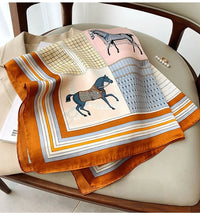 Load image into Gallery viewer, Beach Sunscreen New Style Kerchief Luxury Design Square Scarves Women
