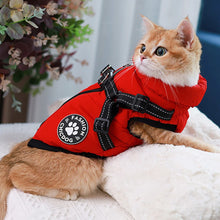 Load image into Gallery viewer, Winter Dog Jacket Dog Jumper Outfit with Chest Strap Warm Dog Clothes
