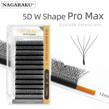 Load image into Gallery viewer, NAGARAKU 5D W Shape Big Bundle Eyelash Extension Mega Volume Premade

