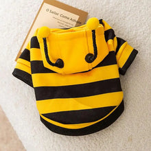 Load image into Gallery viewer, Cat Bee Costume soft Cat Holiday Cosplay Warm Clothes Pet Bee
