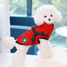 Load image into Gallery viewer, Winter Dog Jacket Dog Jumper Outfit with Chest Strap Warm Dog Clothes
