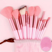 Load image into Gallery viewer, 13pcs Premium Synthetic Nylon Bristle Makeup Brush Set - Soft, Gentle,
