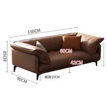 Load image into Gallery viewer, Leather Designer Living Room Sofas Queen Industrial Lounge Accent
