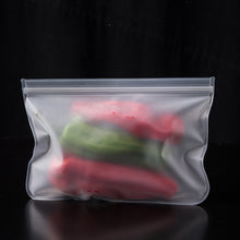 Load image into Gallery viewer, Silicone Food Storage Bag Reusable Stand Up Zip Shut Bag Leakproof
