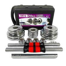 Load image into Gallery viewer, 44LBS Adjustable Cast Iron Dumbbell Sets with Portable Packing Box
