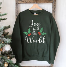 Load image into Gallery viewer, Joy To The World Christmas Sweatshirt
