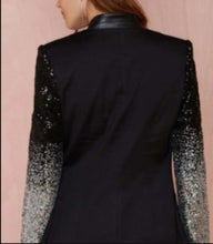 Load image into Gallery viewer, Womens Blazer with Sequins Sleeve
