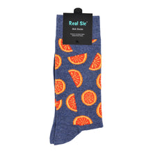 Load image into Gallery viewer, Sick Socks – Orange – Down on the Farm Socks For Men and Women
