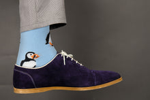 Load image into Gallery viewer, Sick Socks – Puffin – Exotic Animals Casual Dress Socks
