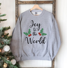 Load image into Gallery viewer, Joy To The World Christmas Sweatshirt
