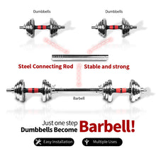 Load image into Gallery viewer, 44LBS Adjustable Cast Iron Dumbbell Sets with Portable Packing Box
