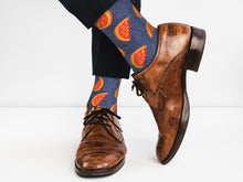 Load image into Gallery viewer, Sick Socks – Orange – Down on the Farm Socks For Men and Women
