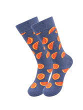 Load image into Gallery viewer, Sick Socks – Orange – Down on the Farm Socks For Men and Women
