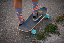 Load image into Gallery viewer, Sick Socks – Orange – Down on the Farm Socks For Men and Women
