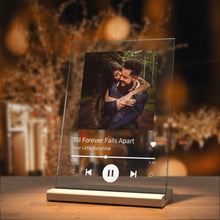 Load image into Gallery viewer, Personalized Gift Glass Art Music Plaque, Song Plaque, Spotify Sign
