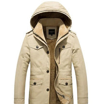 Load image into Gallery viewer, Mens Hooded Military Style Coat
